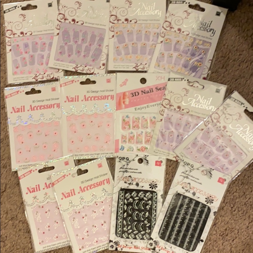 Nail sticker - NEW - selling as a full set